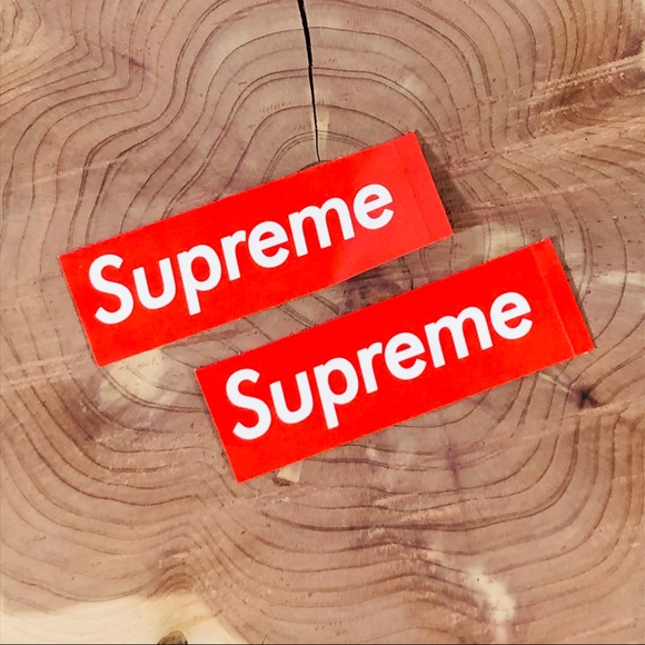 Supreme Other - FREE W/ BUNDLE! 2 Supreme Logo Red Stickers
